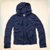 Camisa Masculina Hollister - Manga longa zíper