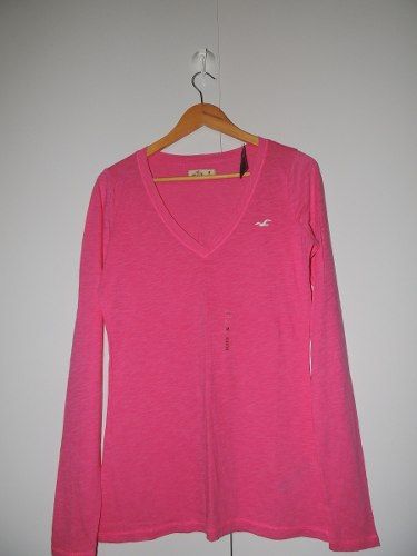 Camisa Feminina Hollister - Manga longa
